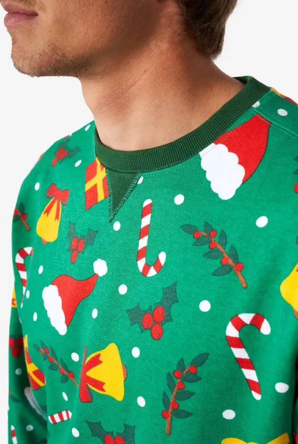 Men OppoSuits Christmas Sweaters^Holiday Greenish