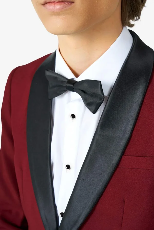 Teen Boys OppoSuits Tuxedos^Hot Burgundy