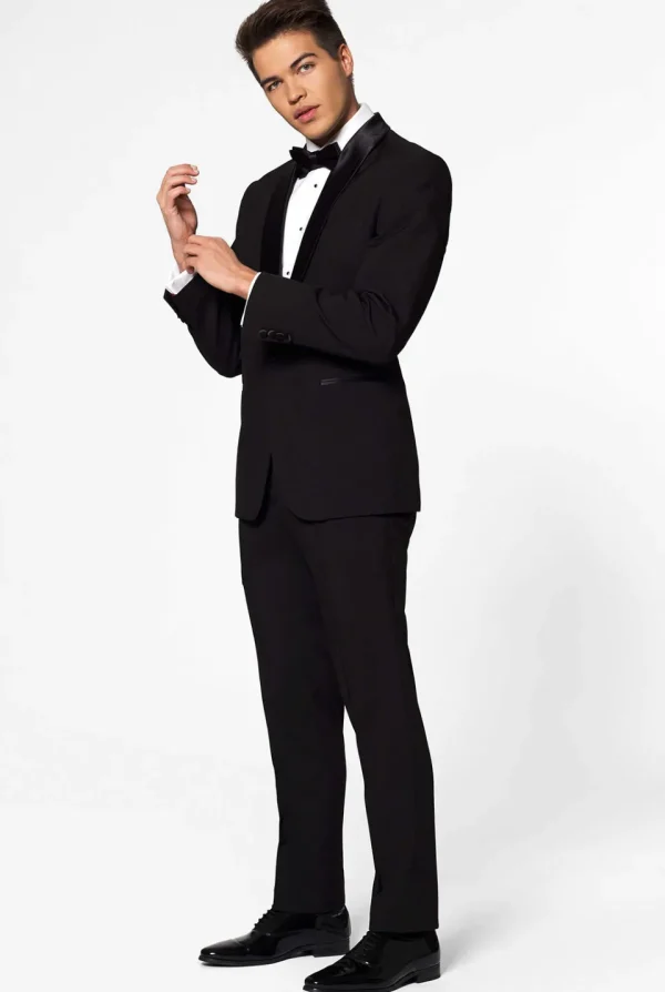 Men OppoSuits Christmas Tuxedos^Jet Set Black