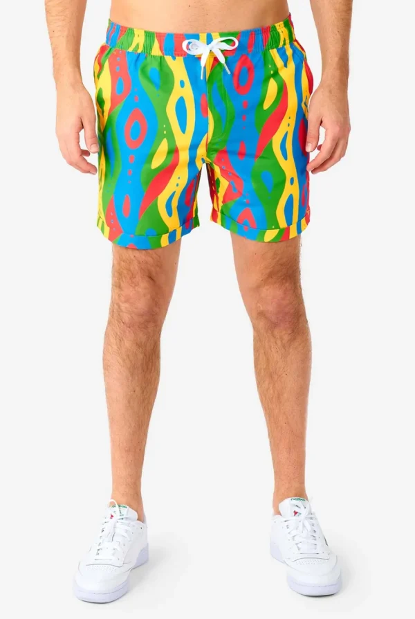 Men OppoSuits Printed Summer Sets^Loopy Lines