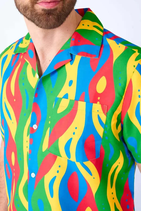 Men OppoSuits Printed Summer Sets^Loopy Lines