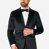 Men OppoSuits Christmas Tuxedos^Midnight Black Velvet