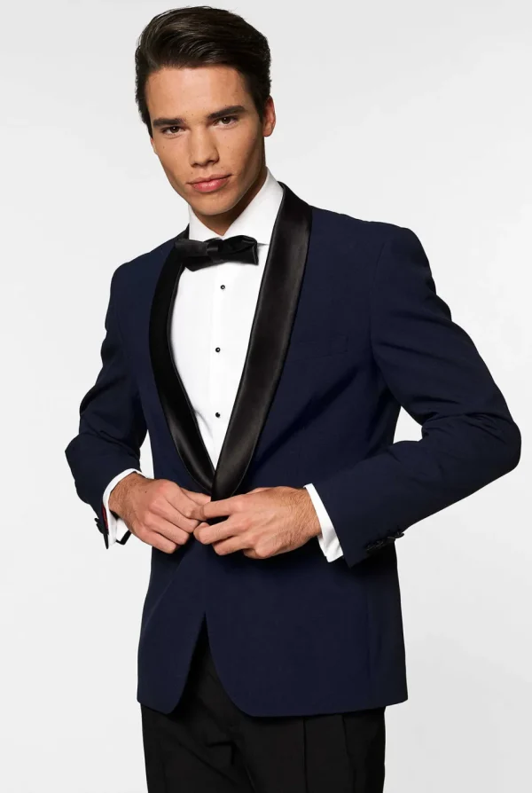 Men OppoSuits Christmas Tuxedos^Midnight Blue