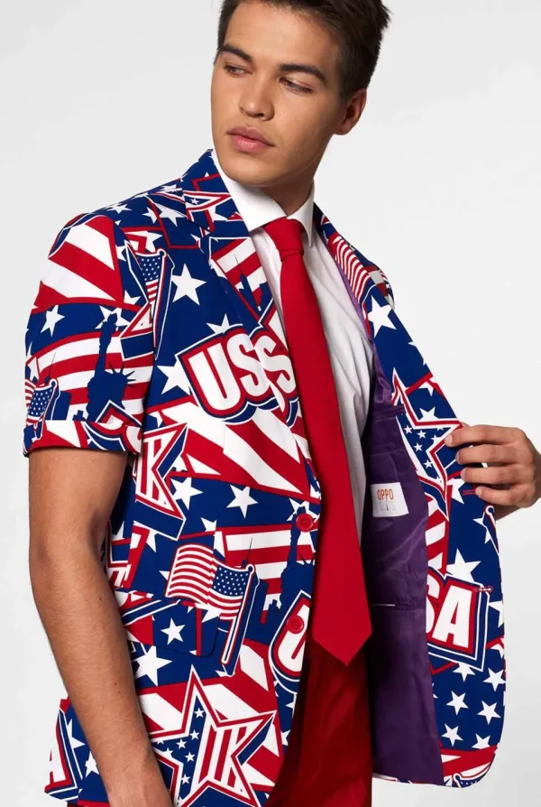 Men OppoSuits Wedding Suits^Mighty 'Murica