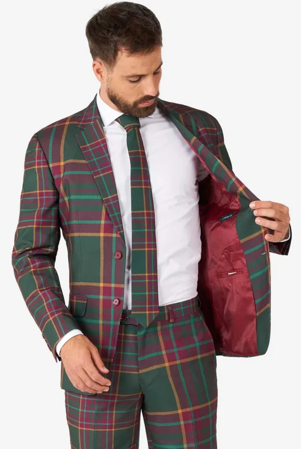 Men OppoSuits Christmas Suits^Mixed Mesh