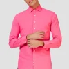 Men OppoSuits Solid Colored Shirts^Mr. Pink