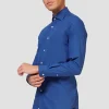 Men OppoSuits Solid Colored Shirts^Navy Royale