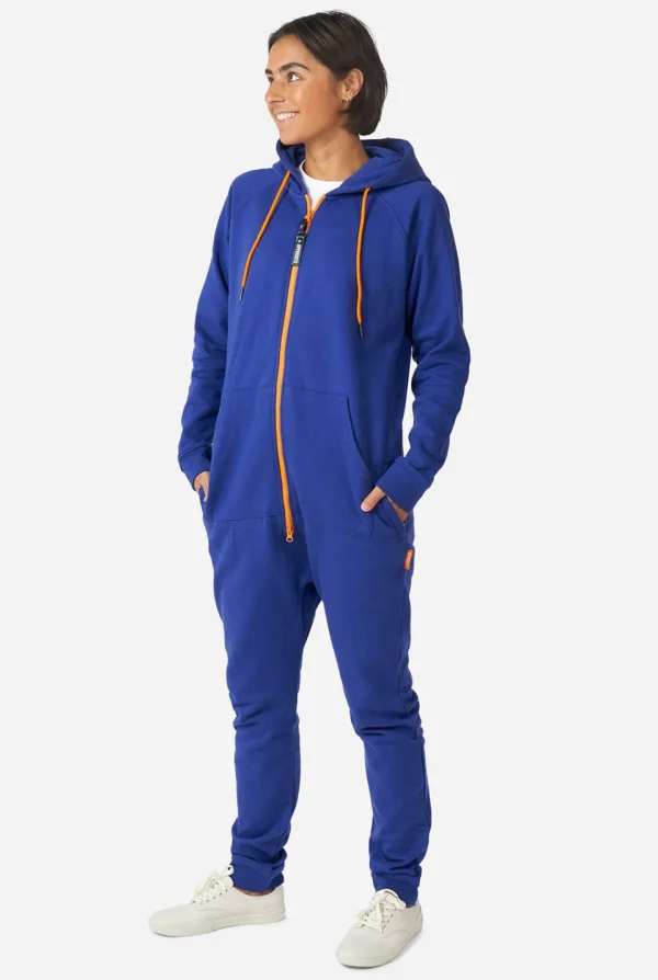 Men OppoSuits Solid Colored Onesies^Navy Royale