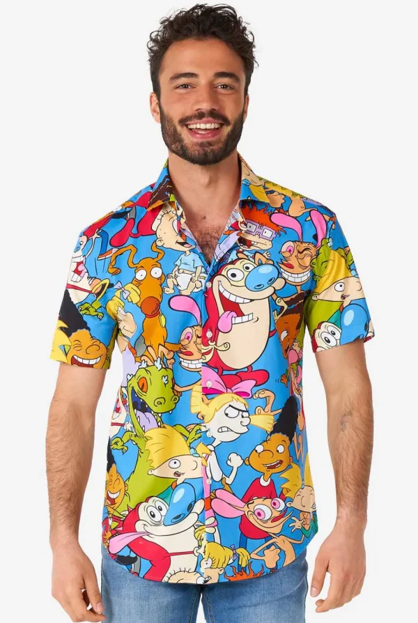 Men OppoSuits Casual Shirts^Nickelodeon™ Cartoons