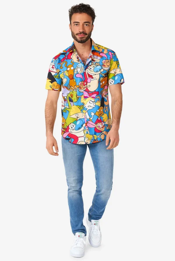 Men OppoSuits Casual Shirts^Nickelodeon™ Cartoons