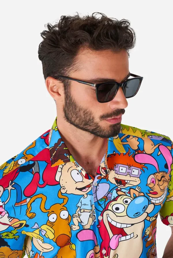 Men OppoSuits Casual Shirts^Nickelodeon™ Cartoons