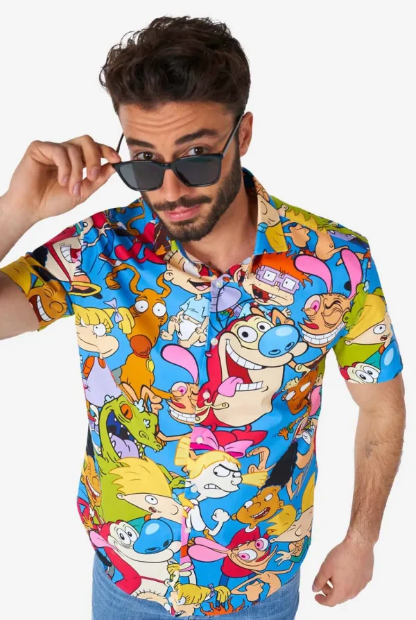 Men OppoSuits Casual Shirts^Nickelodeon™ Cartoons