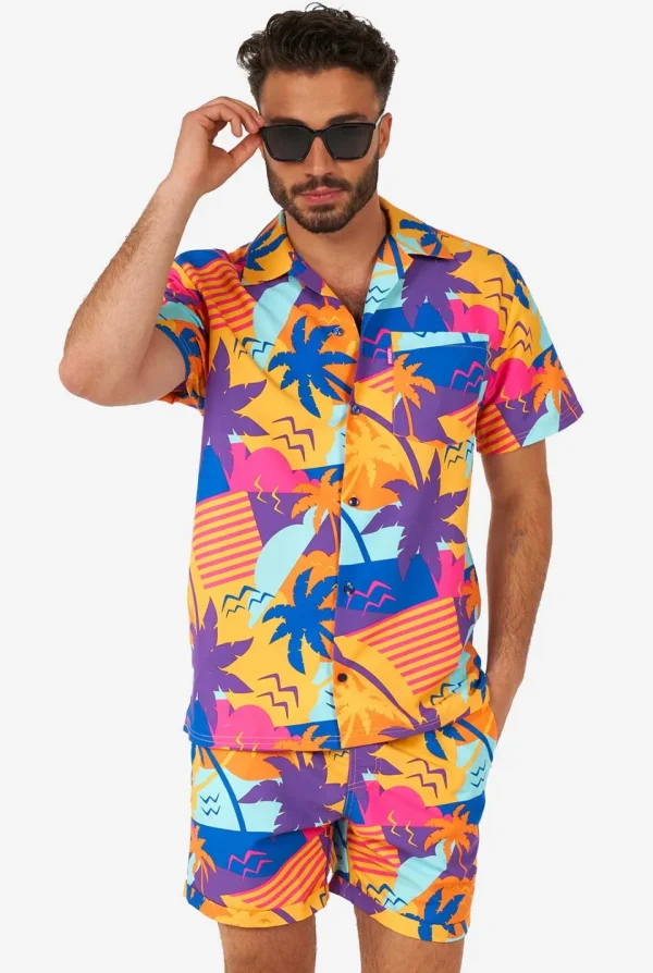 Men OppoSuits Printed Summer Sets^Palm Power