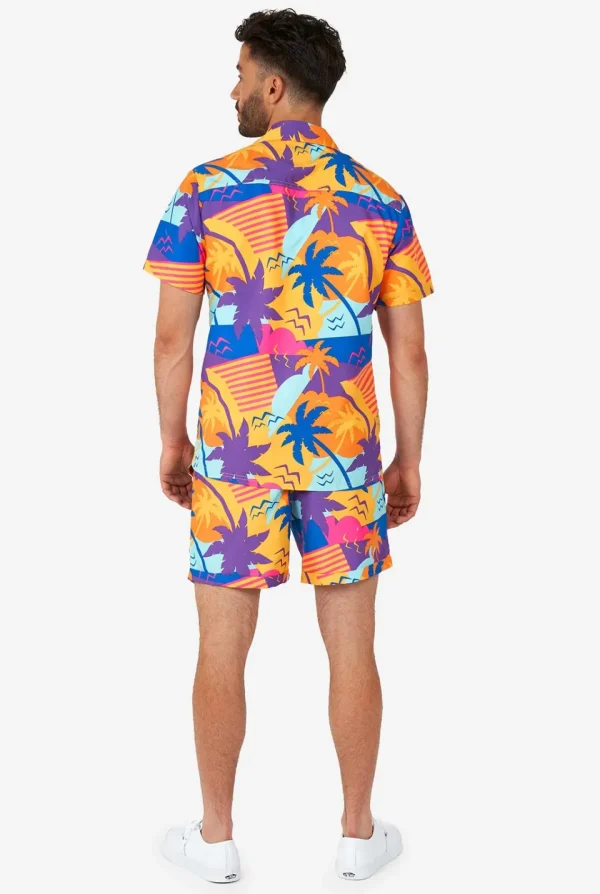 Men OppoSuits Printed Summer Sets^Palm Power