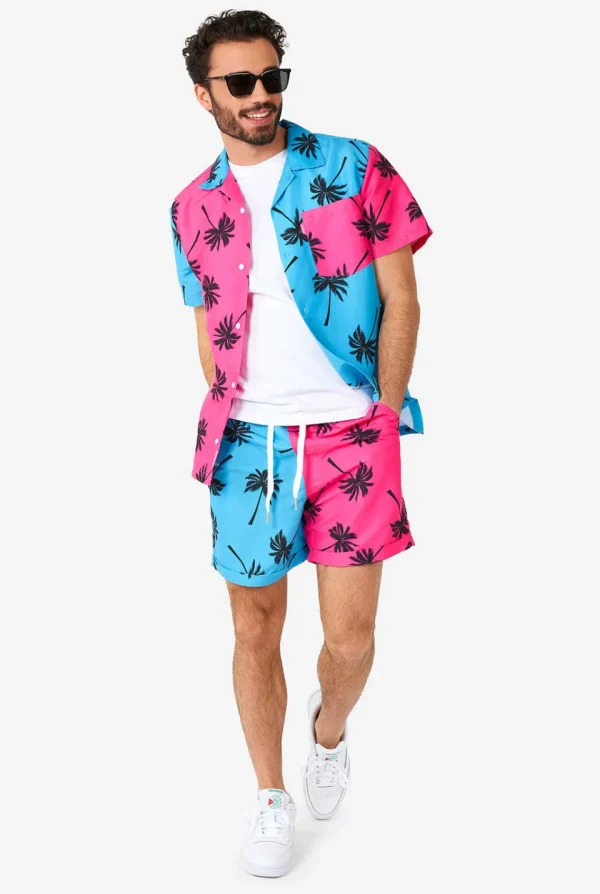 Men OppoSuits Printed Summer Sets^Parallel Palm