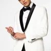 Men OppoSuits Christmas Tuxedos^Pearly White