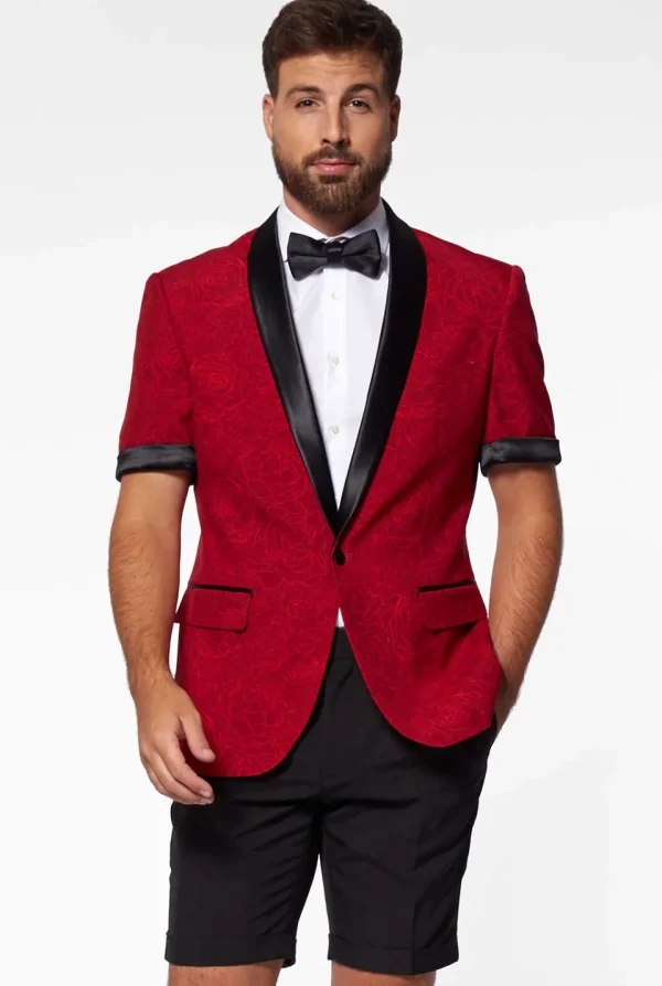 Men OppoSuits Christmas Tuxedos^Perfect Peony