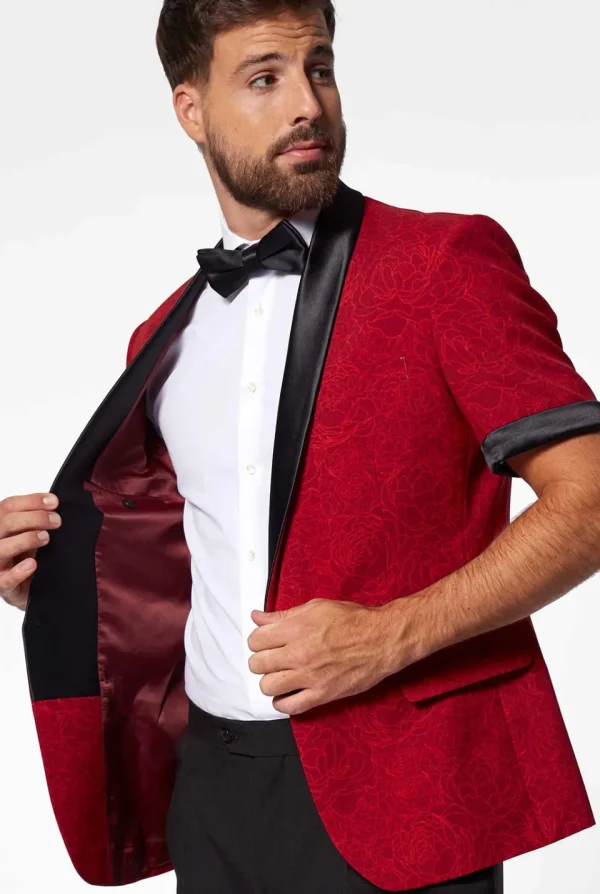 Men OppoSuits Christmas Tuxedos^Perfect Peony