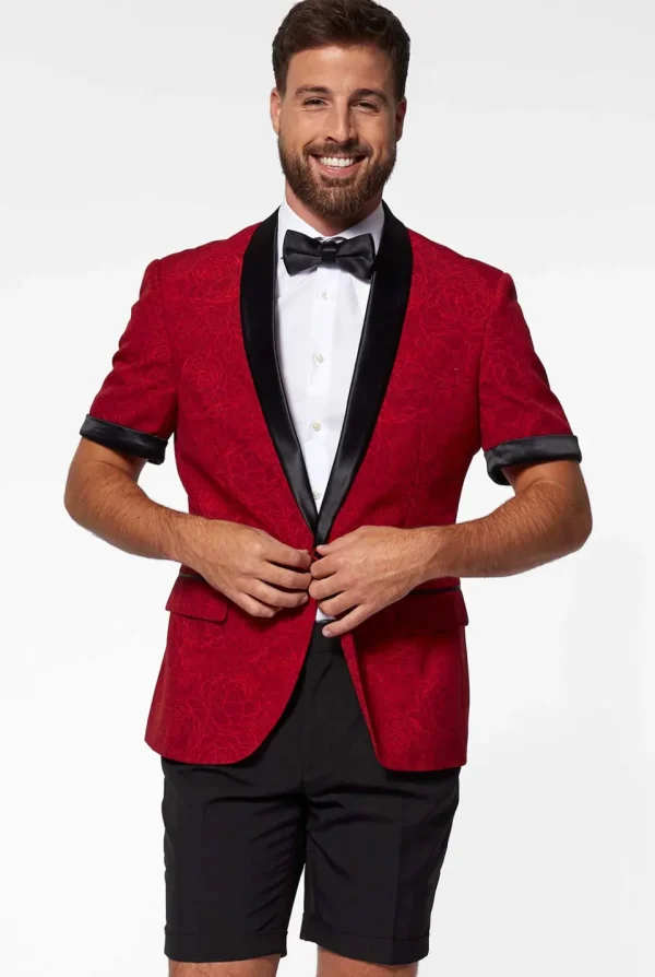 Men OppoSuits Christmas Tuxedos^Perfect Peony