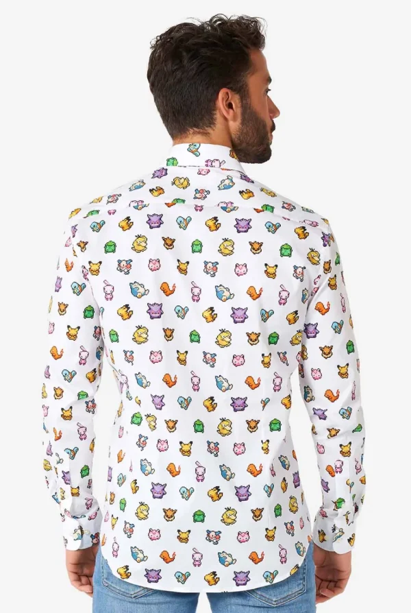 Men OppoSuits Casual Shirts^Pixel Pokemon™