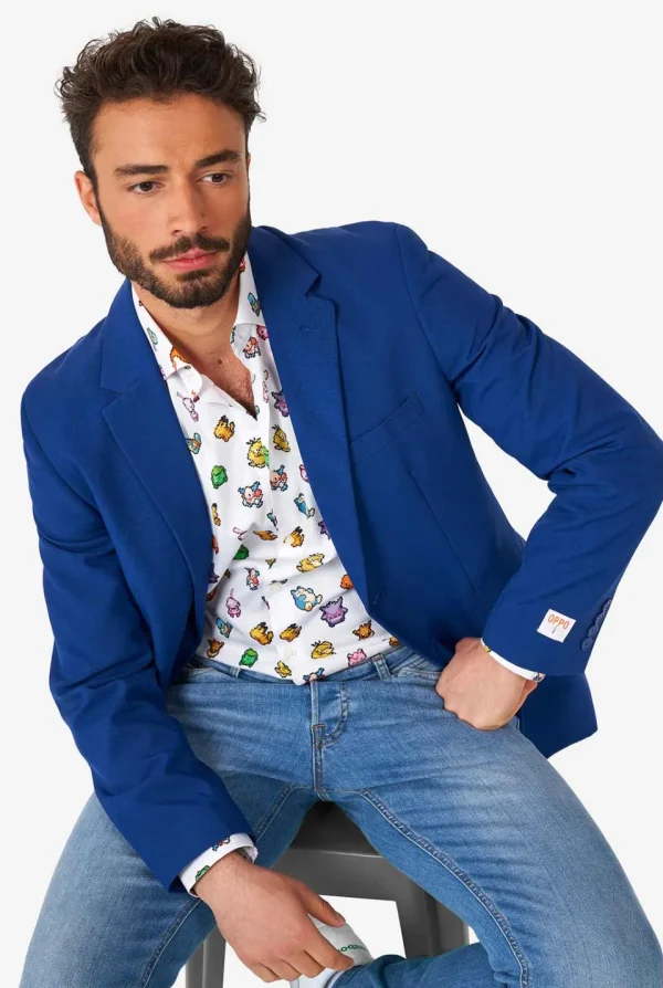 Men OppoSuits Casual Shirts^Pixel Pokemon™