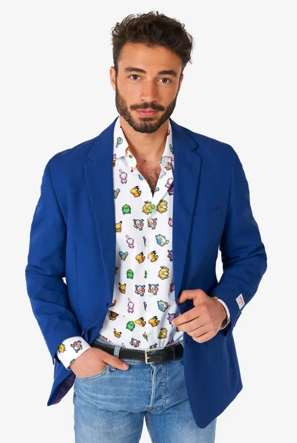 Men OppoSuits Casual Shirts^Pixel Pokemon™