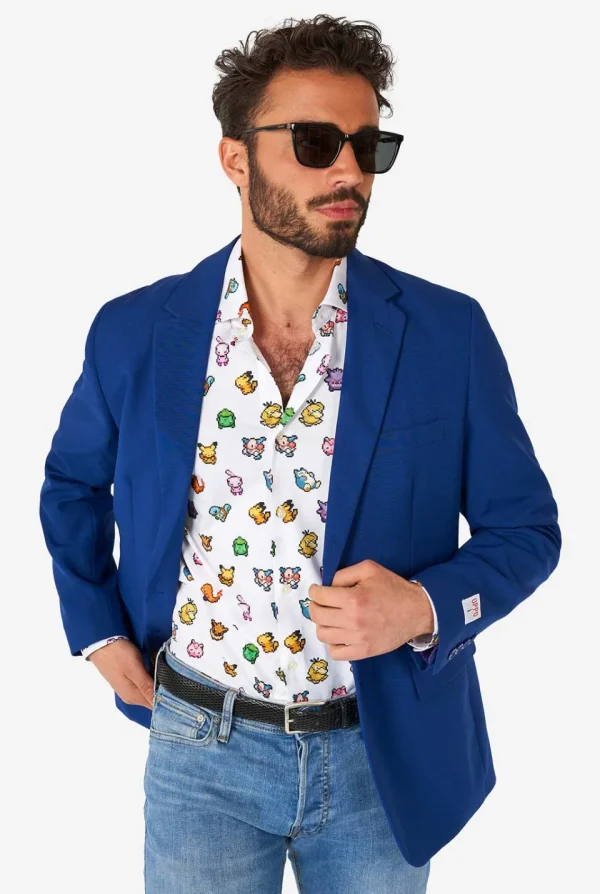 Men OppoSuits Casual Shirts^Pixel Pokemon™