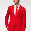 Teen Boys OppoSuits Prom Suits^Red Devil