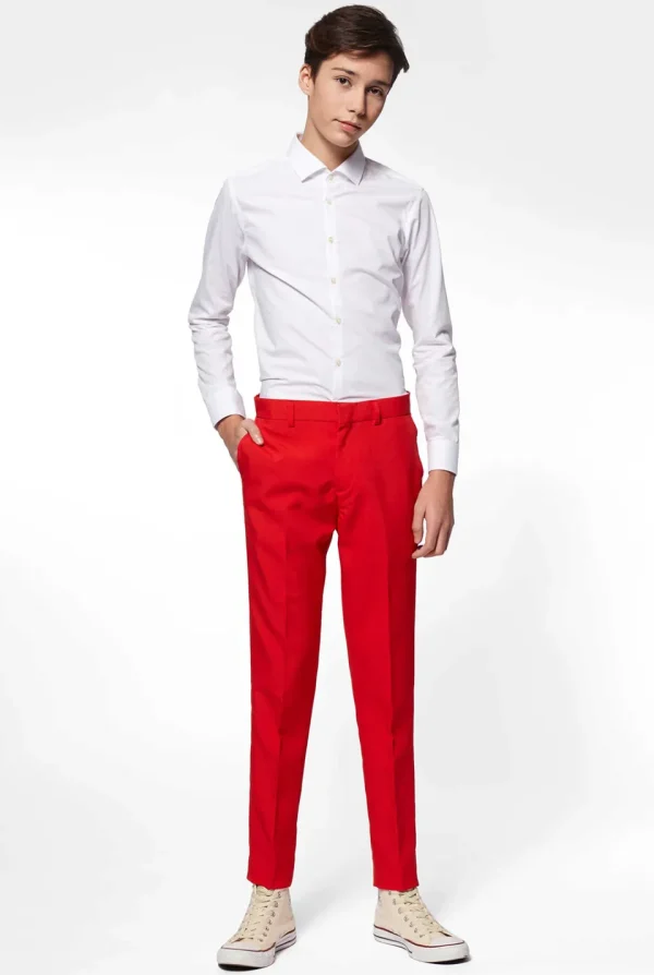 Teen Boys OppoSuits Prom Suits^Red Devil