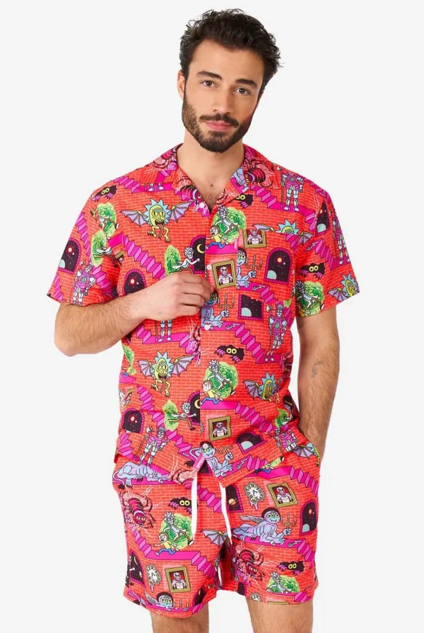 Men OppoSuits Printed Summer Sets^Rick & Morty™ Surreal