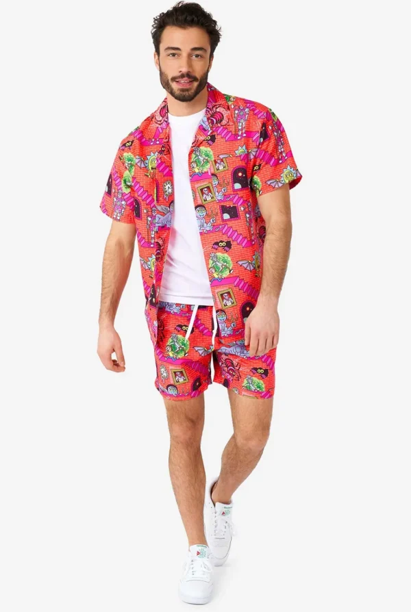 Men OppoSuits Printed Summer Sets^Rick & Morty™ Surreal