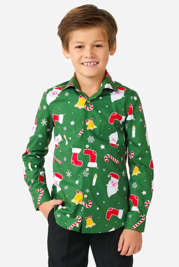 Boys OppoSuits Christmas Shirts^Santaboss