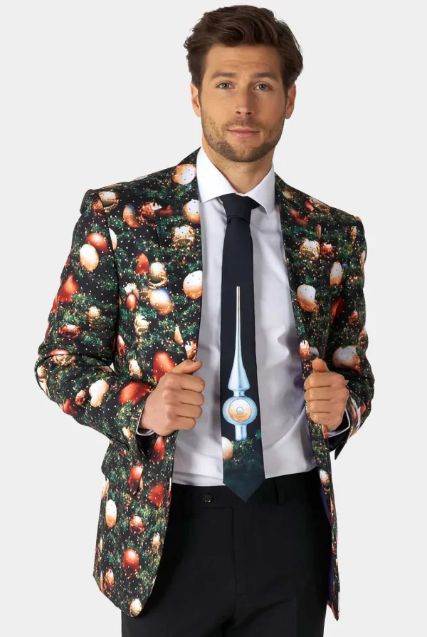 Men OppoSuits Christmas Suits^Shine Pine