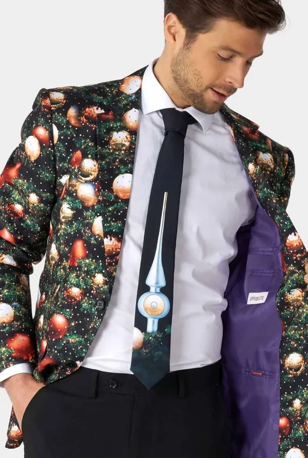 Men OppoSuits Christmas Suits^Shine Pine