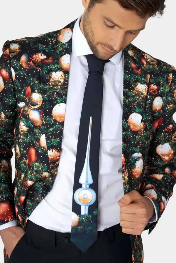 Men OppoSuits Christmas Suits^Shine Pine