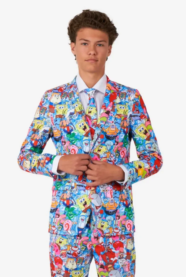 Teen Boys OppoSuits Halloween Suits^Spongebob™ Frenzy