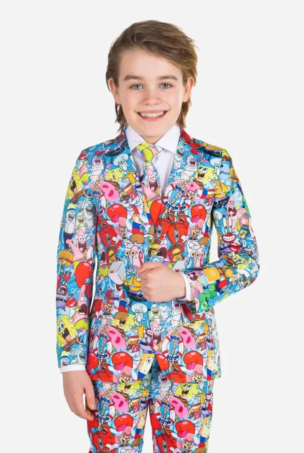 Boys OppoSuits Halloween Suits^Spongebob™ Frenzy