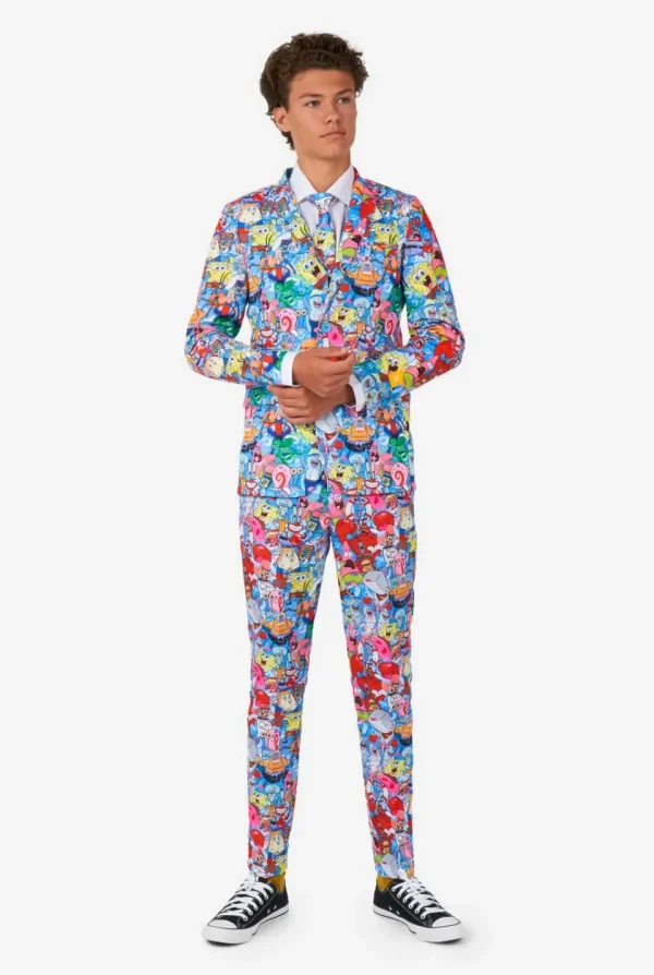 Teen Boys OppoSuits Halloween Suits^Spongebob™ Frenzy