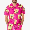 Men OppoSuits Printed Summer Sets^Spongebob™ Pink