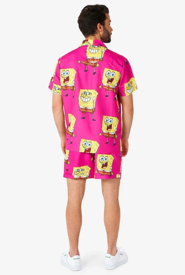 Men OppoSuits Printed Summer Sets^Spongebob™ Pink