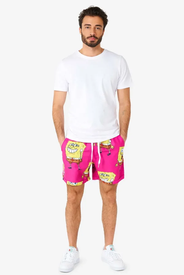 Men OppoSuits Printed Summer Sets^Spongebob™ Pink