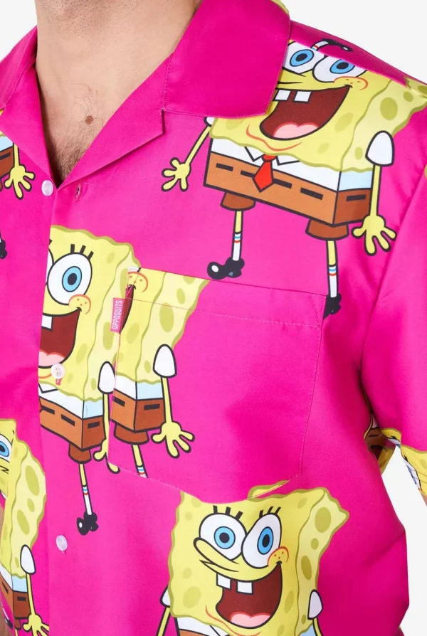 Men OppoSuits Printed Summer Sets^Spongebob™ Pink