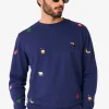 Men OppoSuits Deluxe Sweaters^Summer Icons - Navy