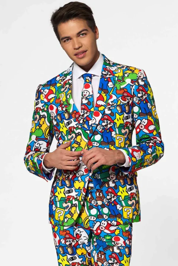 Men OppoSuits Prom Suits^Super Mario™