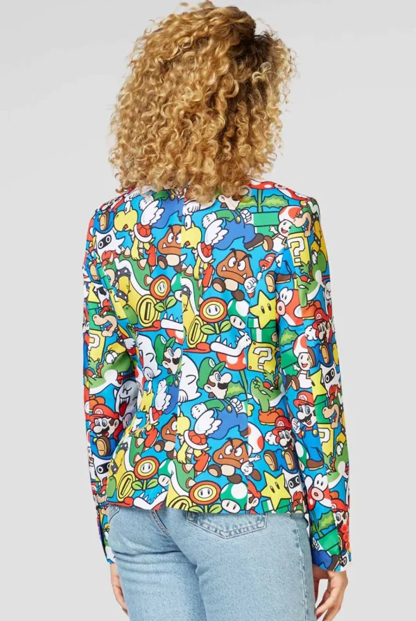 Women OppoSuits Party Blazers^Super Mario™