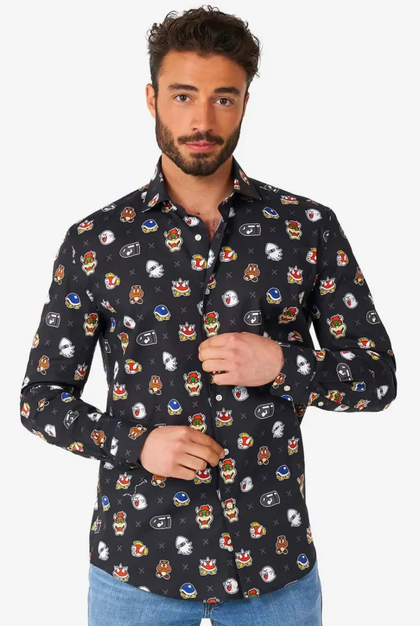 Men OppoSuits Casual Shirts^Super Mario™ Bad Guys