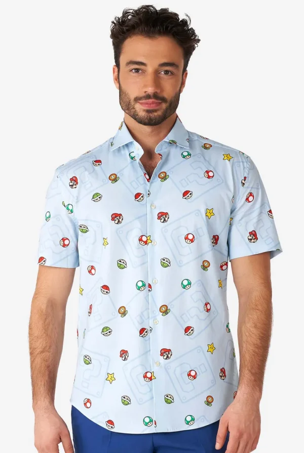 Men OppoSuits Casual Shirts^Super Mario™ Icons