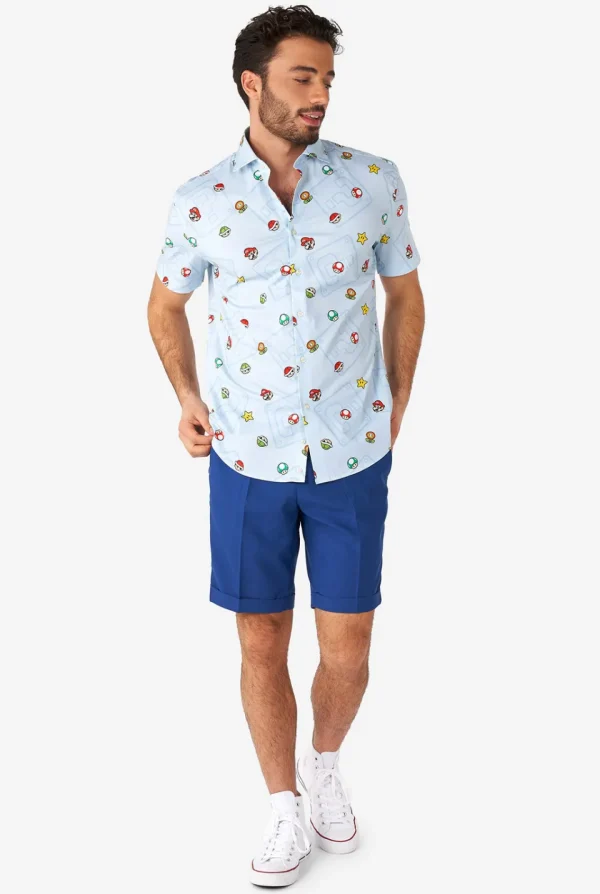 Men OppoSuits Casual Shirts^Super Mario™ Icons