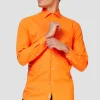 Men OppoSuits Solid Colored Shirts^The Orange