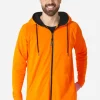 Men OppoSuits Solid Colored Onesies^The Orange